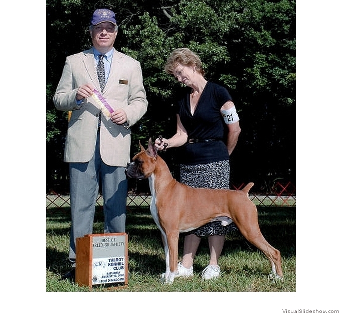 Frankie takes BOB at the Talbot KC on August 16, 2008 under judge Dr. Eric Liebes.