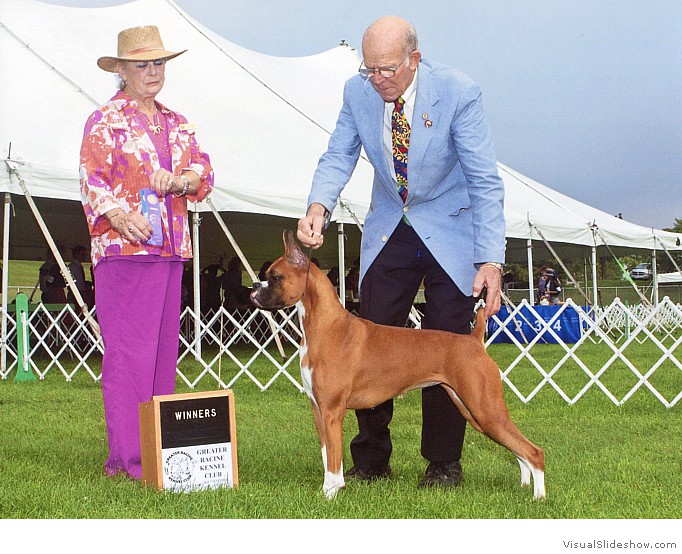 Lark takes WB (3 pts) at the Greater Racine KC under judge Mrs. Terry M. DePietro on August 12, 2013.                                                  